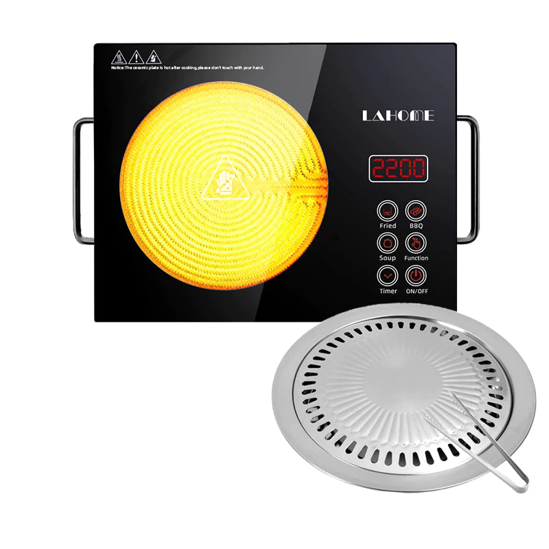 LAHOME Electric Ceramic Stove Infrared Burner Cooker Heavy Duty Original Water Proof Countert