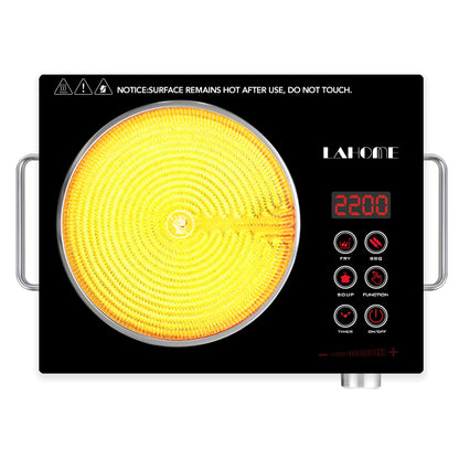 LAHOME Electric Ceramic Stove Infrared Burner Cooker Heavy Duty Original Water Proof Countert